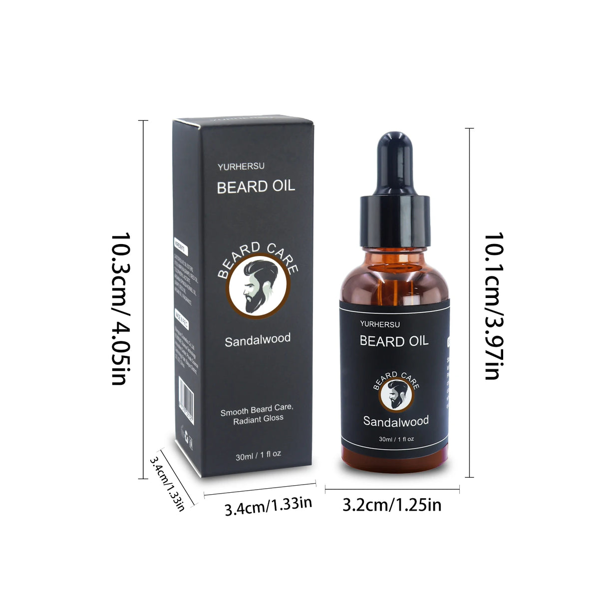 Huile de soin barbe YURHERSU 30 ml – CLEVI Paris