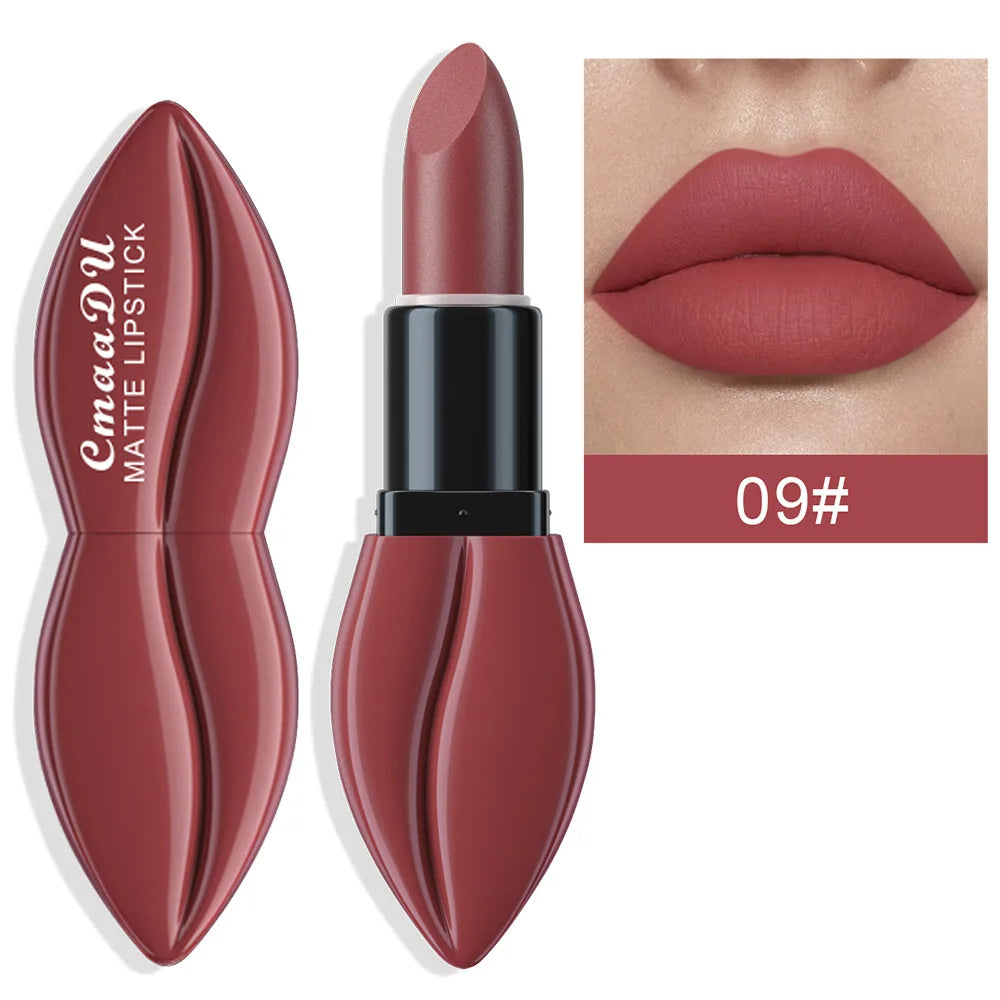 Rouge à Lèvres Mat Waterproof Longue Tenue — Velvet Nude & Pigmenté – CLEVI Paris
