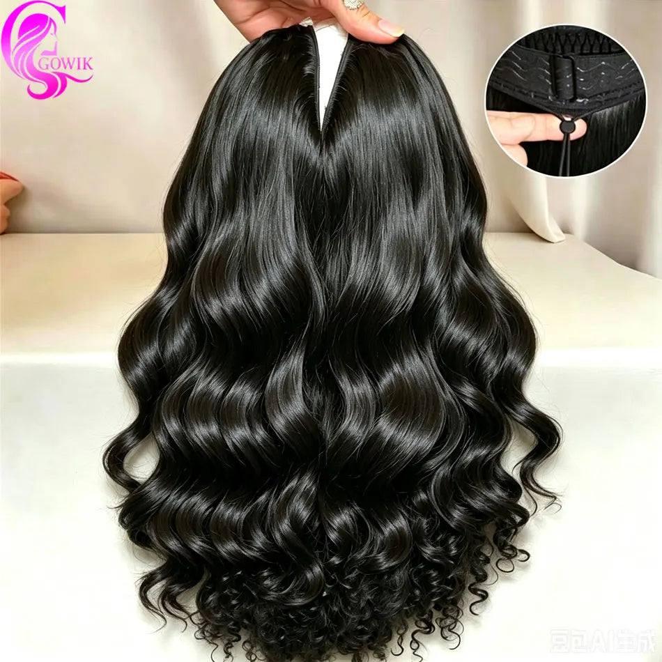 Perruque V-Part Body Wave Cheveux Brésiliens Remy – CLEVI Paris