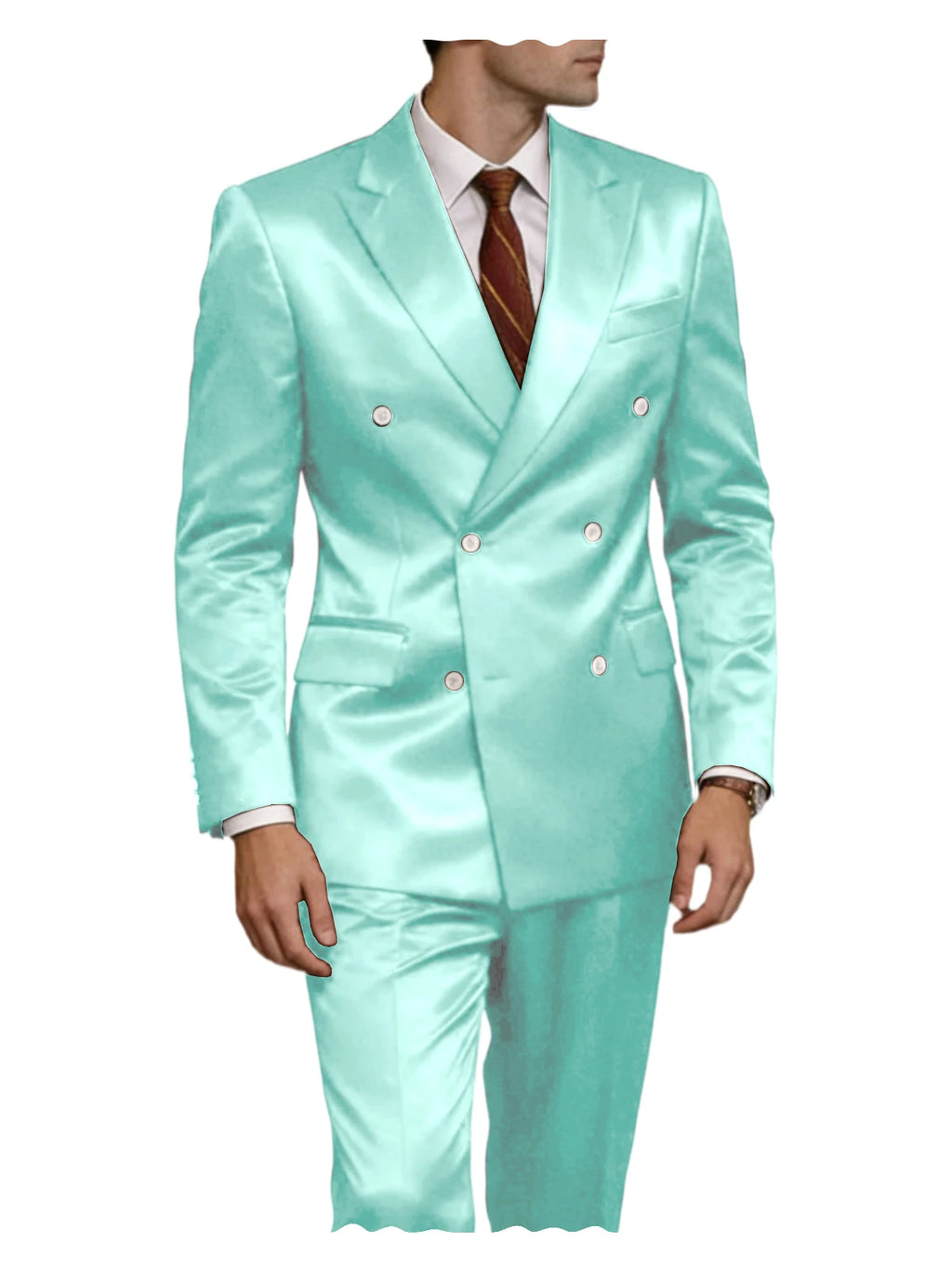 Smoking homme 2 pièces en satin – CLEVI Paris