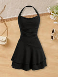 Robe fille sans manches à col rond – CLEVI Paris