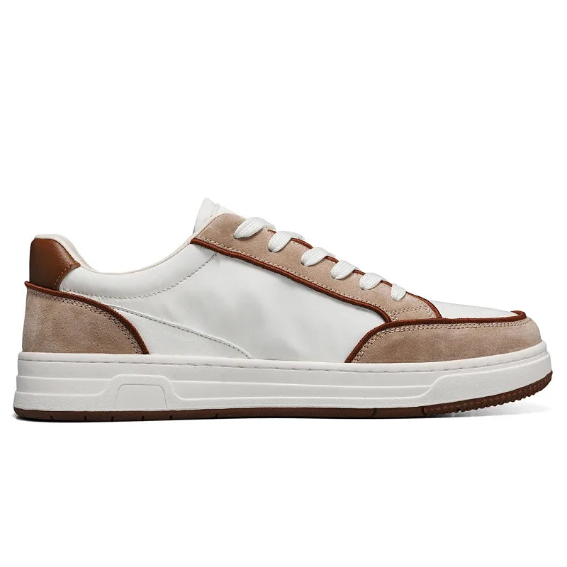 Sneakers Running Homme Cuir Véritable Léger Lacets Sport Outdoor EU 39-44 – CLEVI Paris