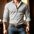 Chemise homme à motif marguerites – CLEVI Paris