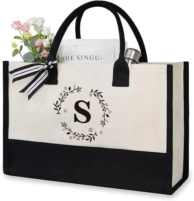 Tote Bag Toile Femme Grande Capacité Floral – CLEVI Paris