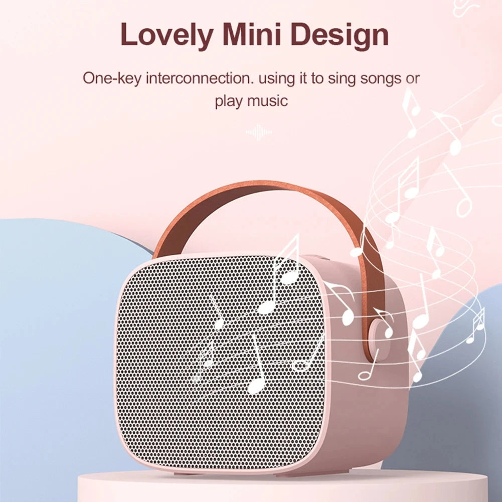 Machine Karaoké Bluetooth KTV – 1 ou 2 Micros Sans Fil, HiFi 3D, LED, Enfants & Adultes