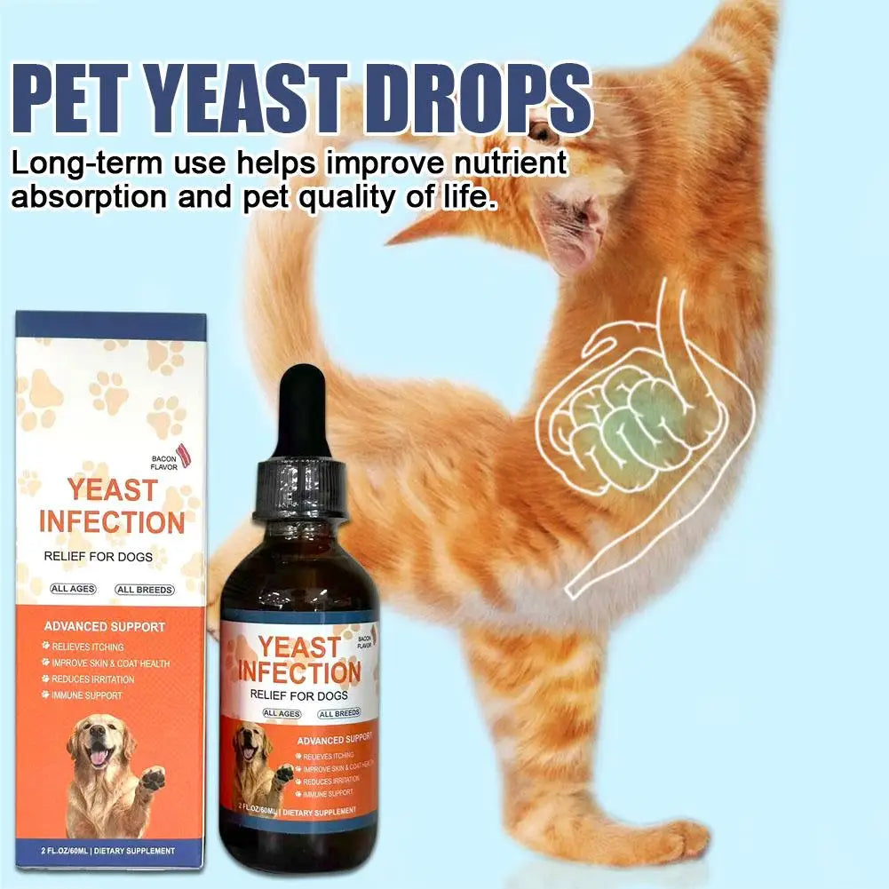 Gouttes de levure chiens et chats 60 ml – CLEVI Paris