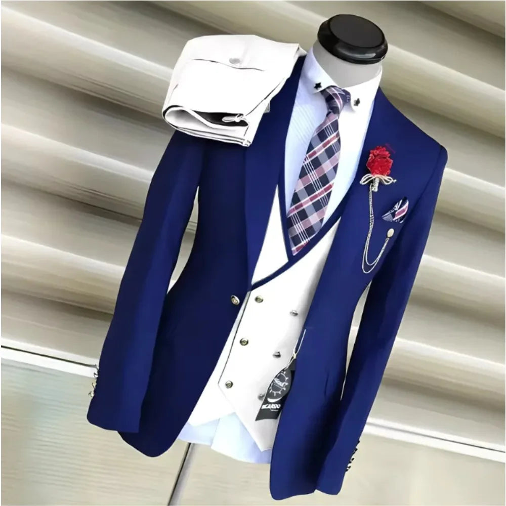 Costume homme 3 pièces, coupe slim – CLEVI Paris