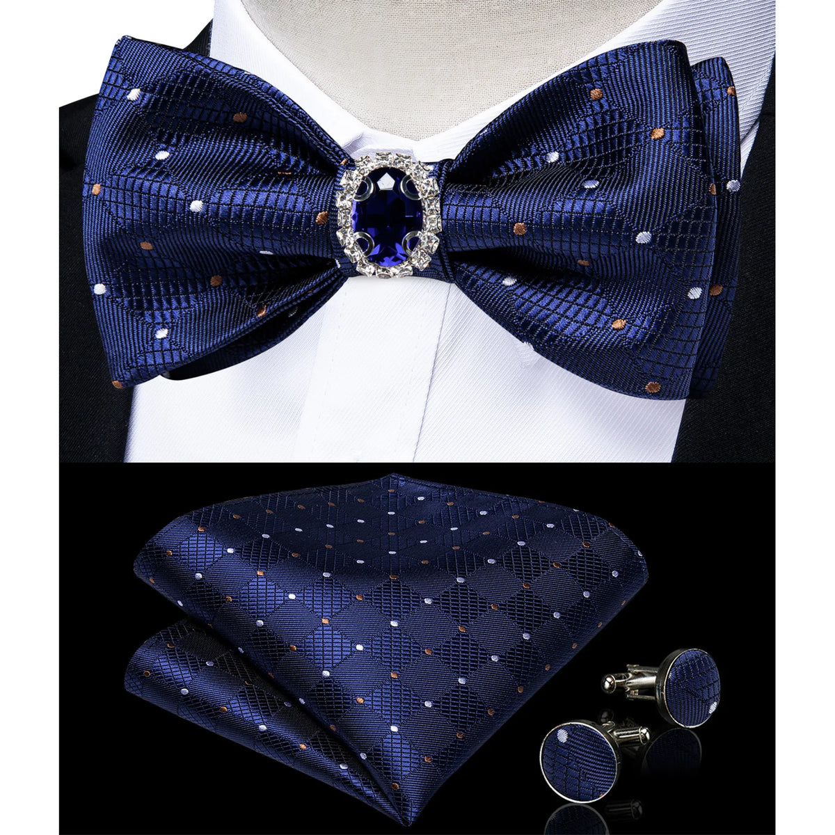 Coffret nœud papillon paisley et accessoires – CLEVI Paris