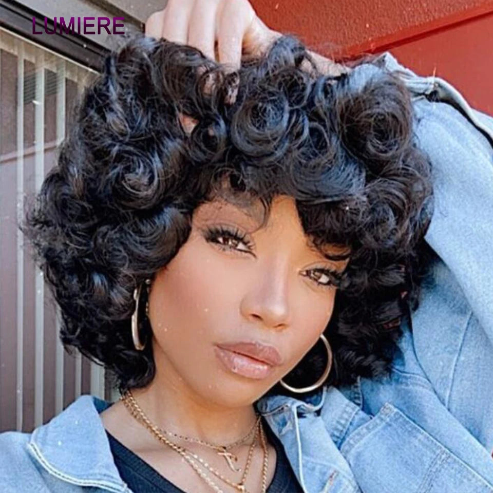 Bundles Funmi Curly Cheveux Humains Indiens Remy Hair Bouncy Rose Curl 8-30 Pouces – CLEVI Paris