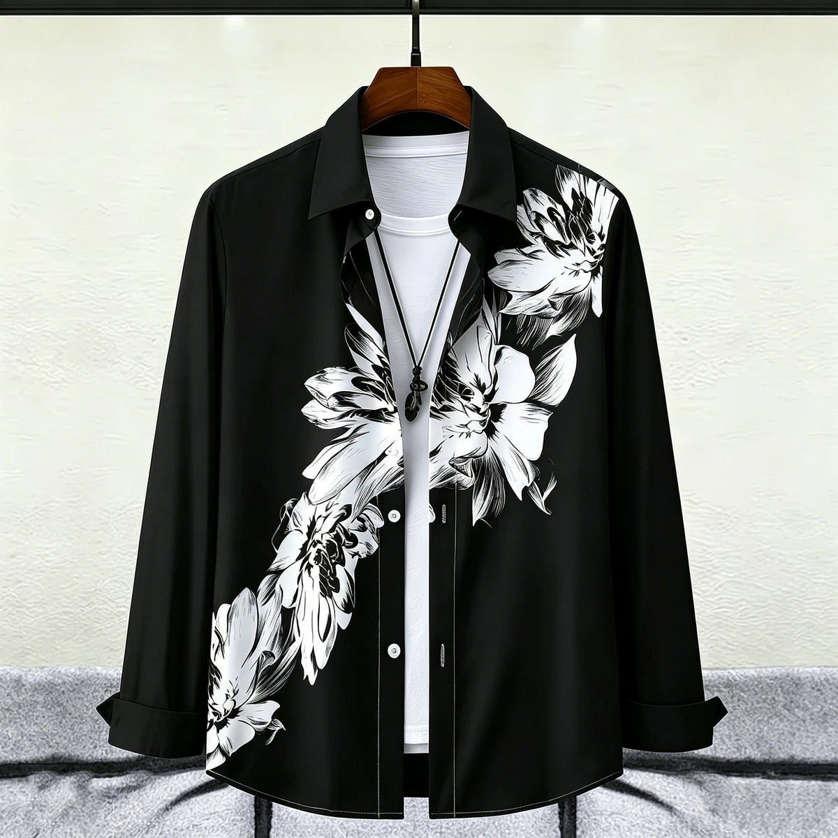 Chemise florale aquarelle homme – CLEVI Paris