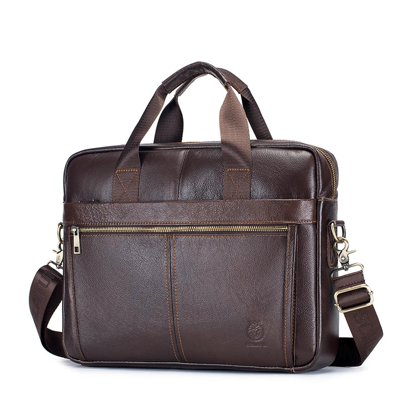 Serviette Homme Cuir Véritable 15" Laptop – CLEVI Paris