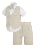 Ensemble cérémonie enfant gilet et short – CLEVI Paris