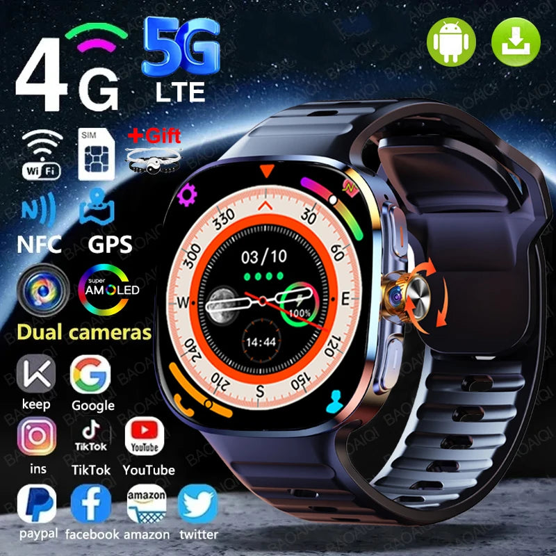 Montre Connectée 4G Android GPS – CLEVI Paris