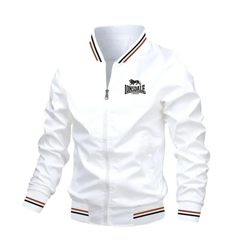 Veste Homme Coupe-Vent Légère Col Montant Zipper Streetwear Printemps Automne – CLEVI Paris