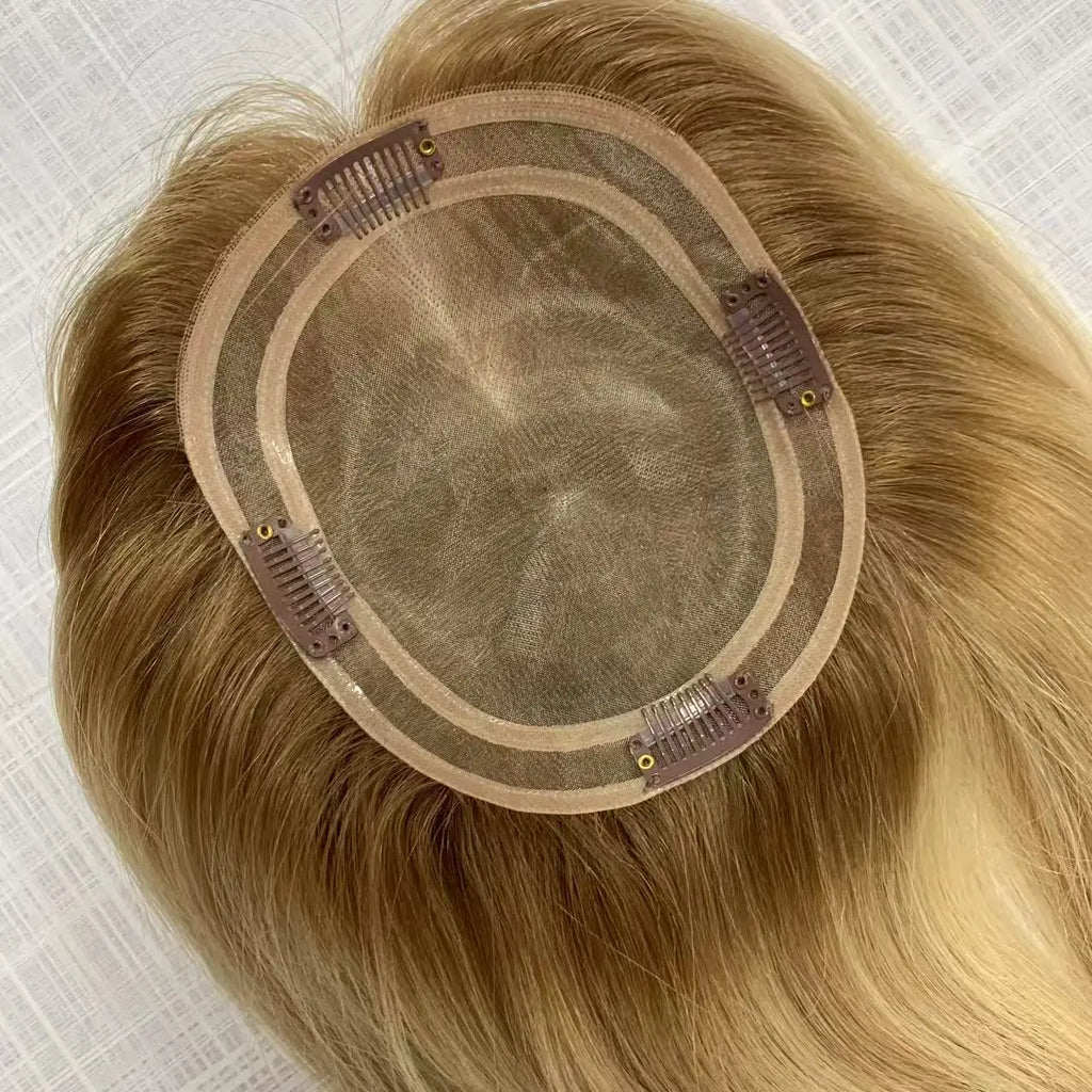 Topper Capillaire Mono Lace 5,5x6,5 Pouces – Cheveux Humains Virgin Hair – CLEVI Paris