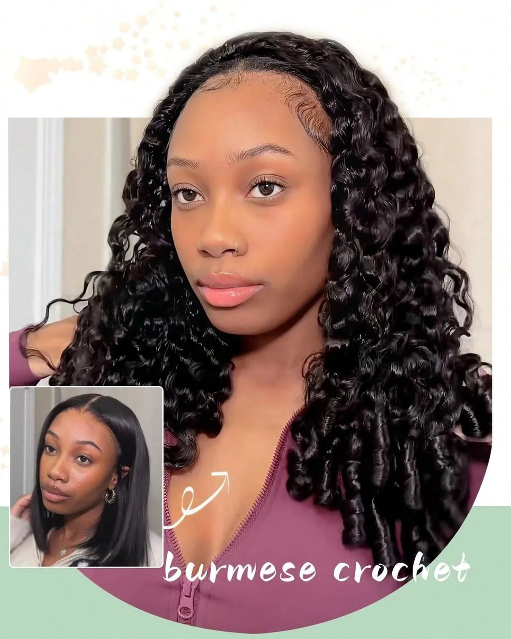 Extensions Crochet Curly Burmese Remy Hair Noir Naturel – CLEVI Paris