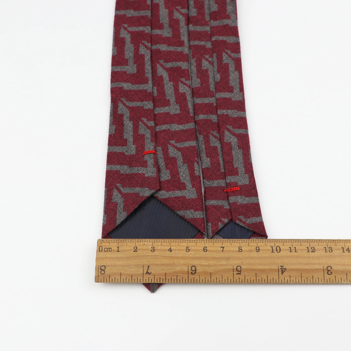 Cravate homme rayée 145 cm en coton et laine – CLEVI Paris