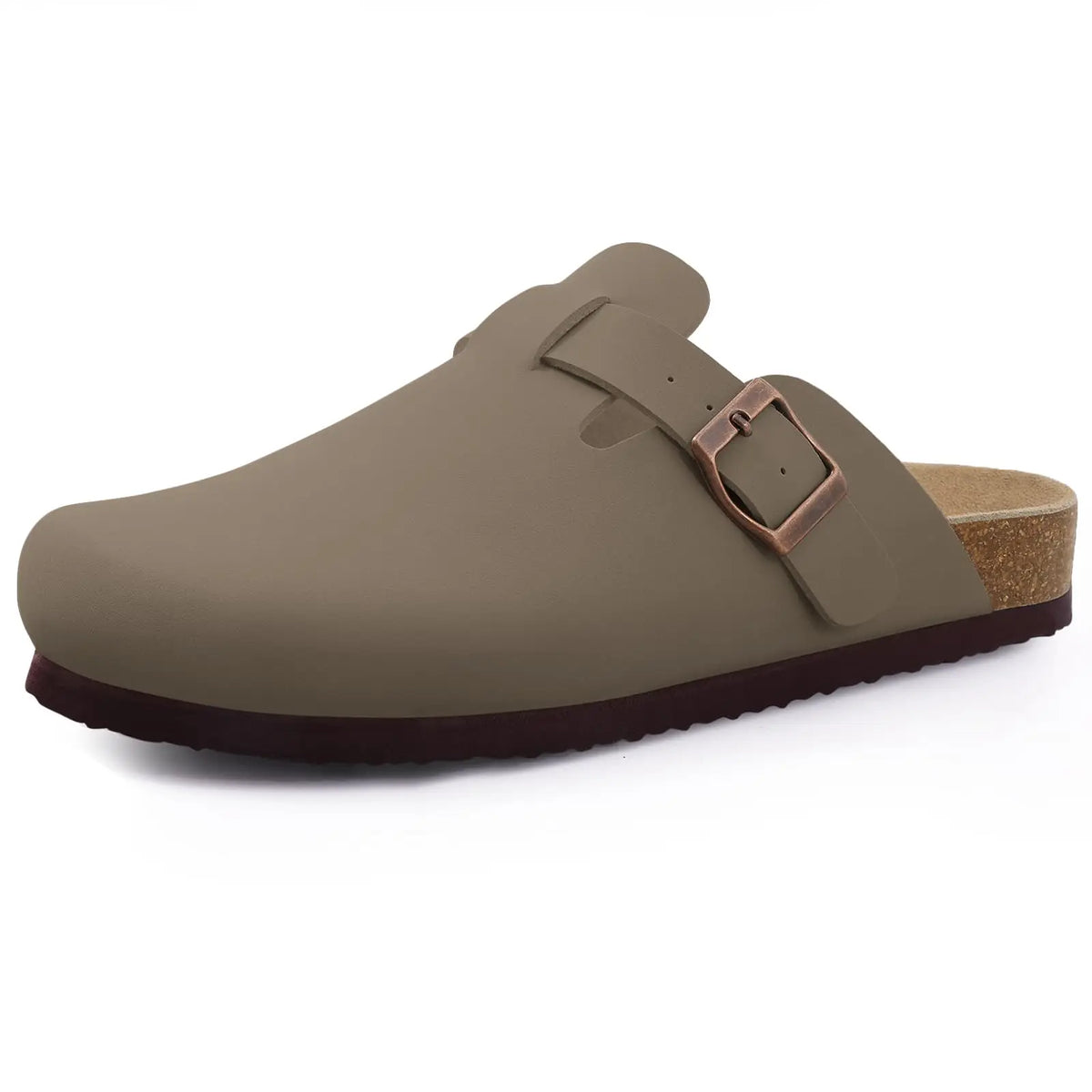 Sandales unisexes en daim à boucle – CLEVI Paris