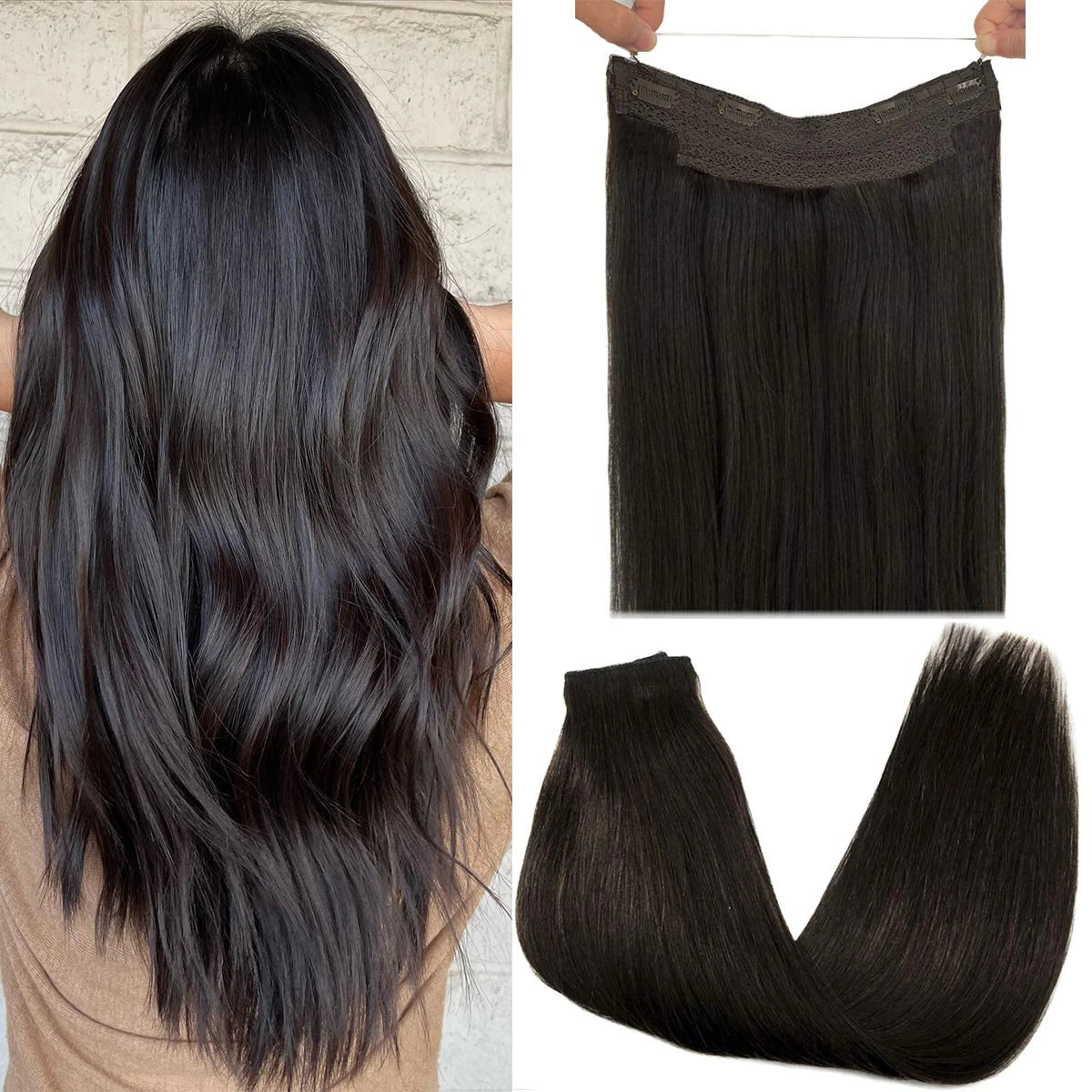 Extensions à fil invisible en cheveux Remy – CLEVI Paris