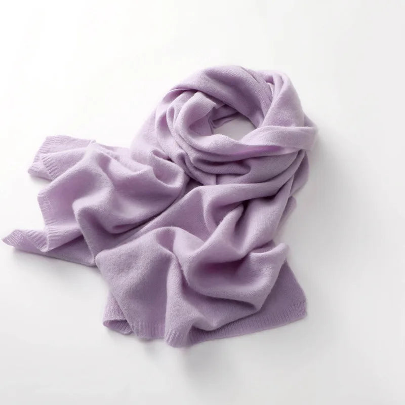 Écharpe 100 % cachemire femme 180 × 45 cm – CLEVI Paris