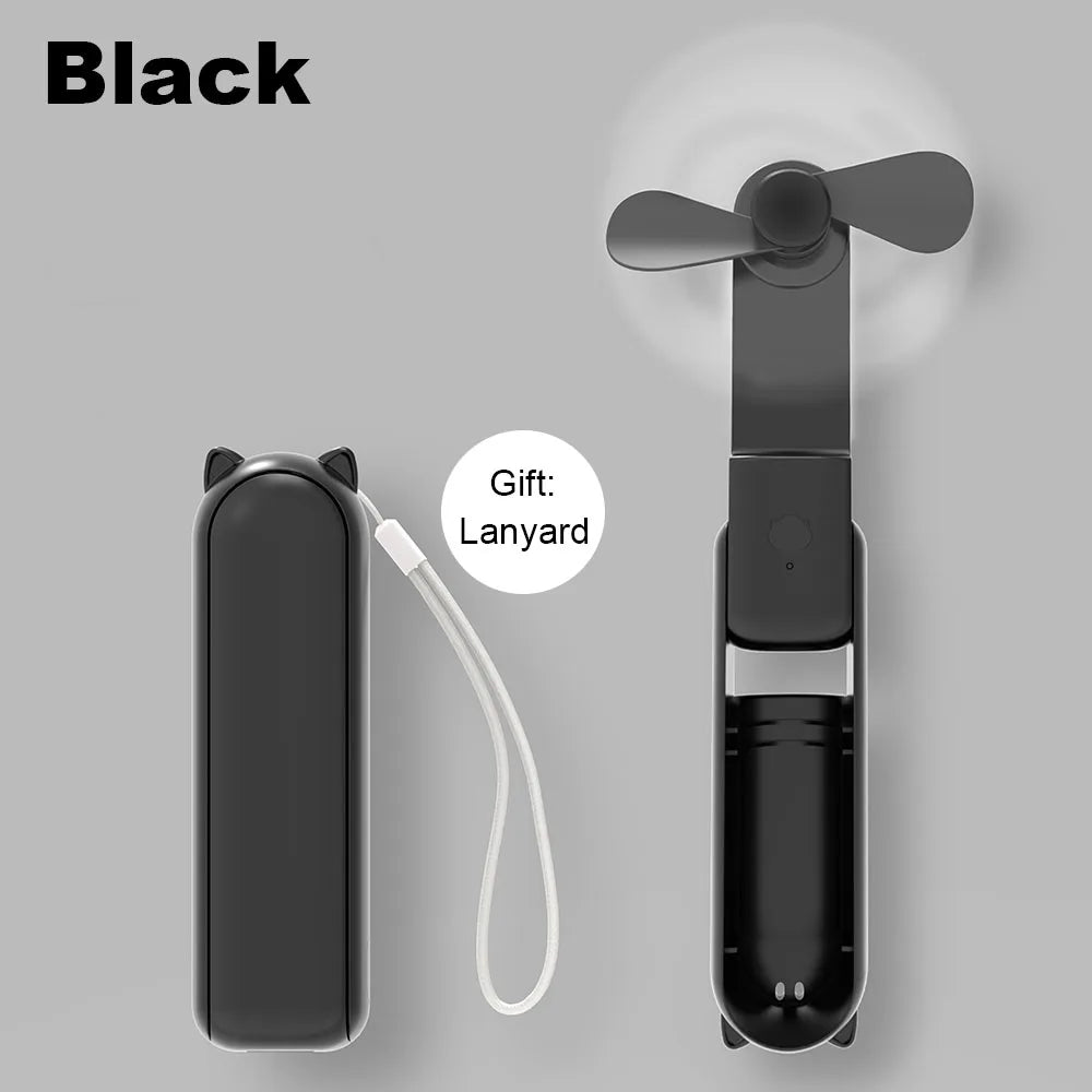 Mini ventilateur pliable HZ001 2000 mAh – CLEVI Paris