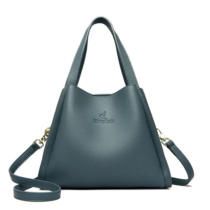Sac Fourre-Tout Femme Cuir Microfibre 3 Modes de Port – CLEVI Paris