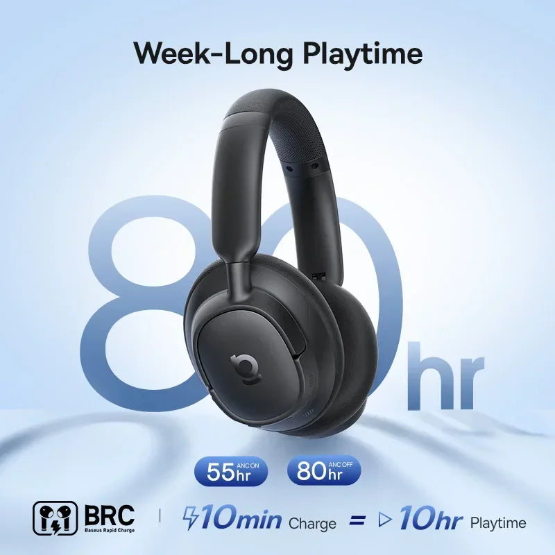 Casque Baseus EH10 ANC -45dB LDAC Bluetooth 6.0 80h – CLEVI Paris