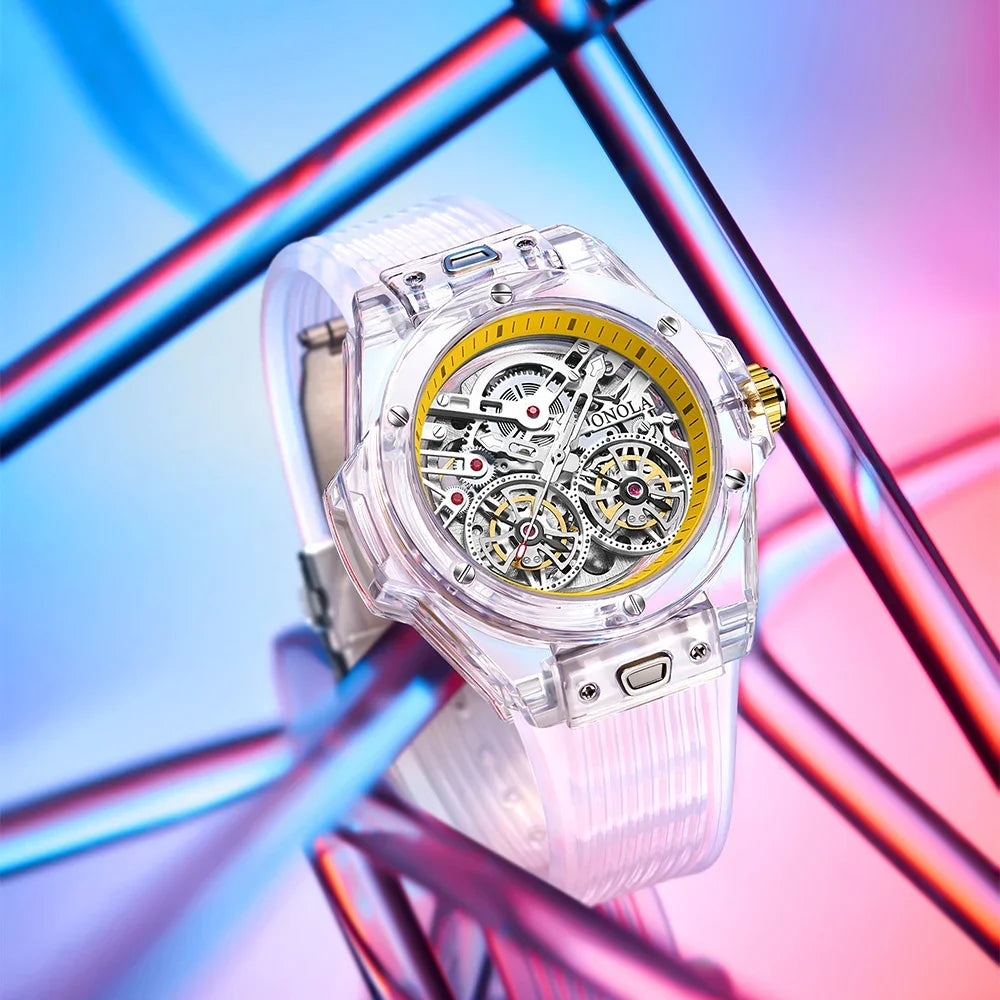 Montre Mécanique Squelette Tourbillon ONOLA Homme – CLEVI Paris