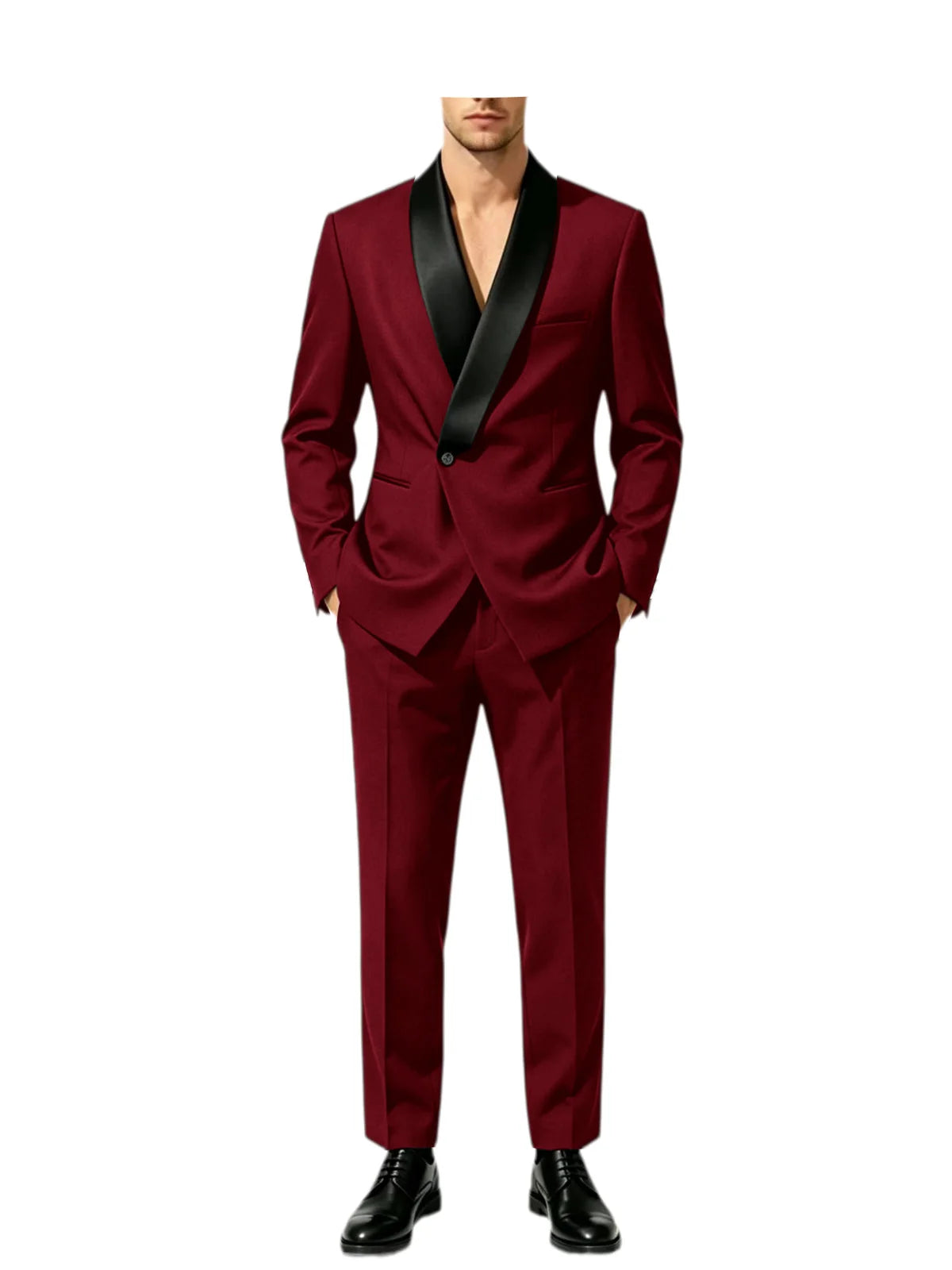 Smoking homme 2 pièces à revers châle – CLEVI Paris