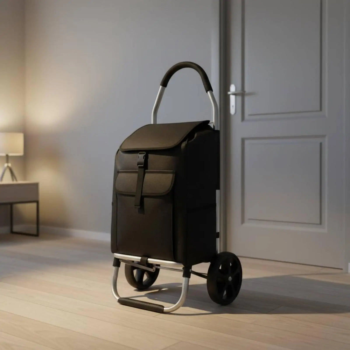 Chariot de courses pliable en aluminium – CLEVI Paris