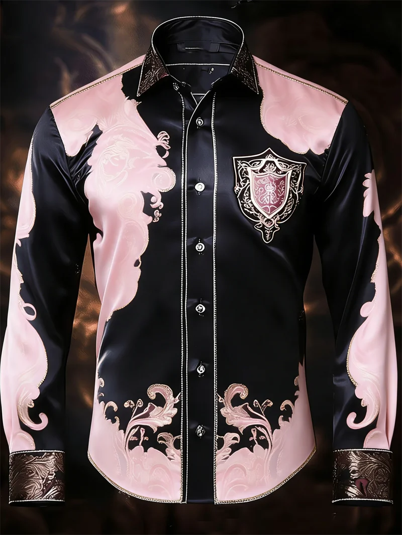 Chemise Homme à Motifs et Badge 3D – CLEVI Paris