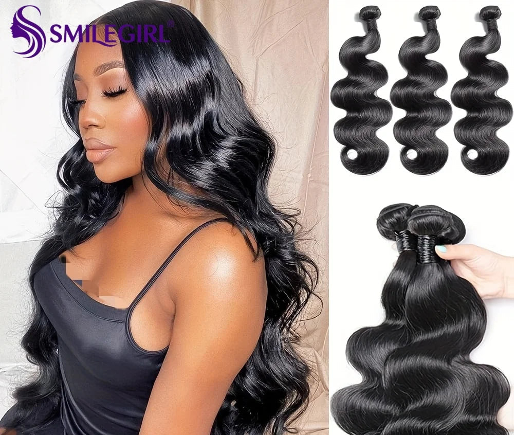 Bundles Body Wave Cheveux Humains Brésiliens Remy Hair 12A Double Weft Couleur Naturelle 6-40 Pouces – CLEVI Paris