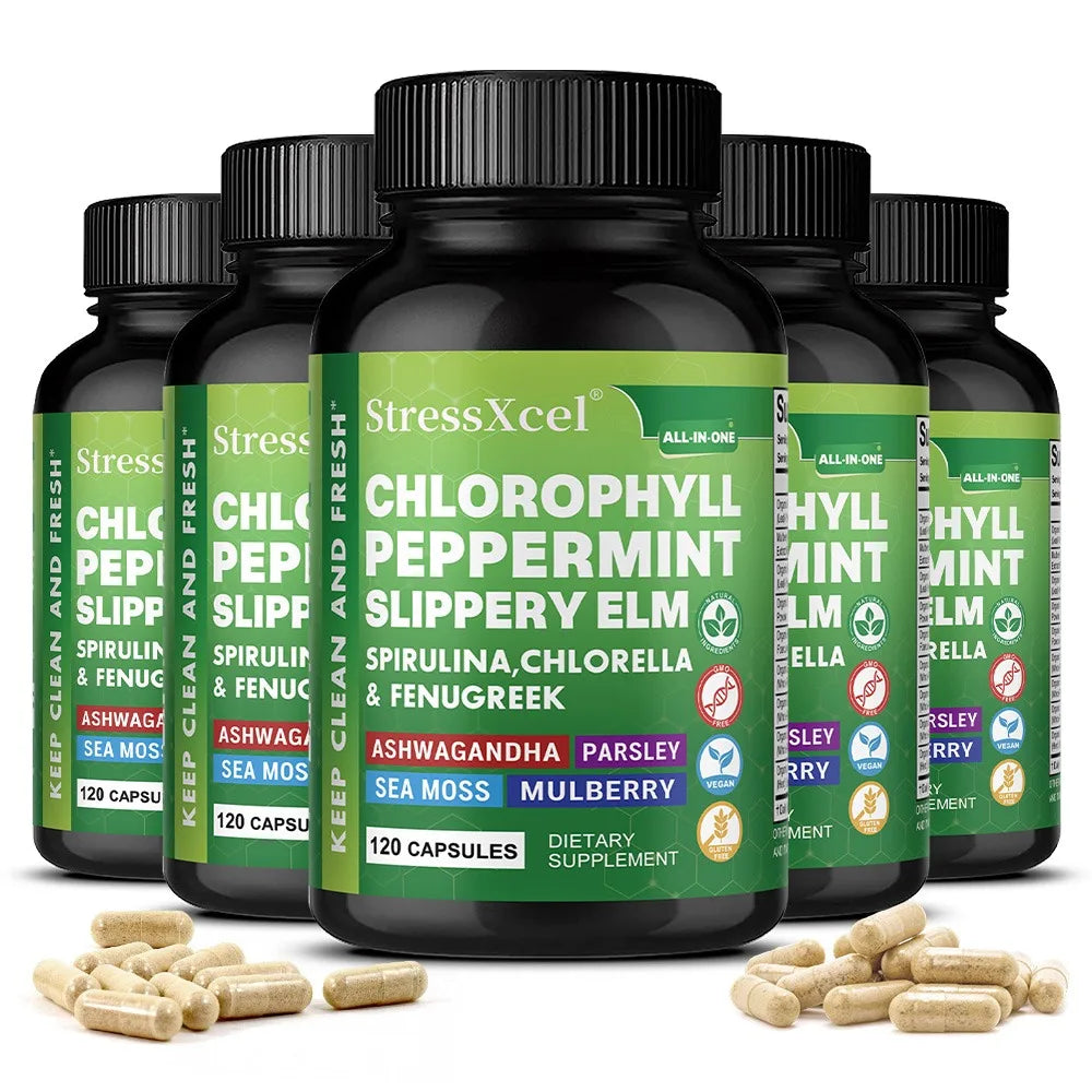 Chlorophylle menthe et persil, 120 capsules – CLEVI Paris