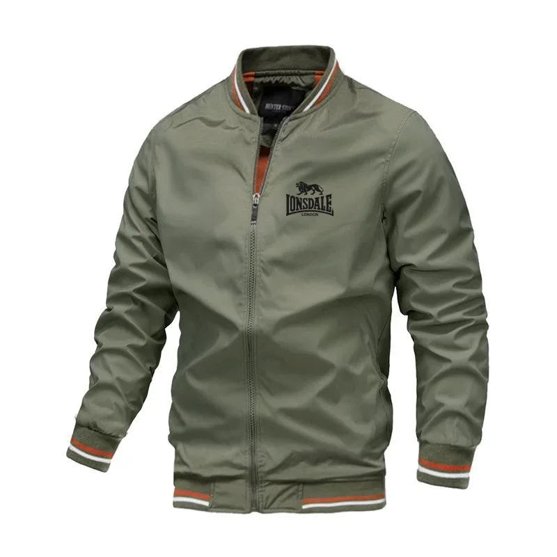 Veste Homme Coupe-Vent Légère Col Montant Zipper Streetwear Printemps Automne – CLEVI Paris