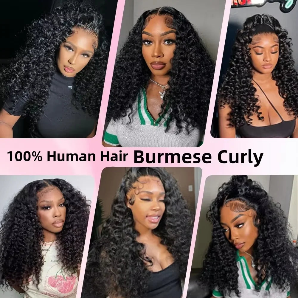 Bundles Bouclés Burmese Curly Cheveux Humains Indiens Remy Hair Boucles Spirales 6-42 Pouces – CLEVI Paris