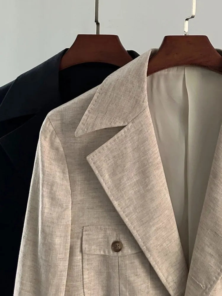 Veste homme en lin et lyocell à poches – CLEVI Paris