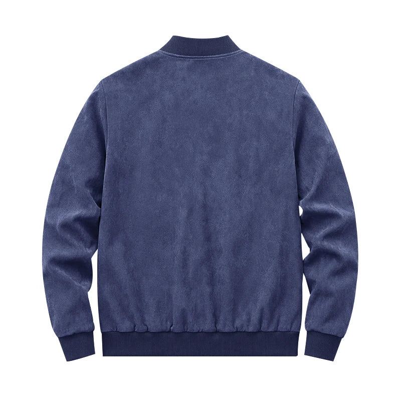 Blouson aviateur homme zippé à col rond – CLEVI Paris
