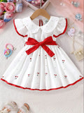 Robe bébé fille à manches bouffantes – CLEVI Paris