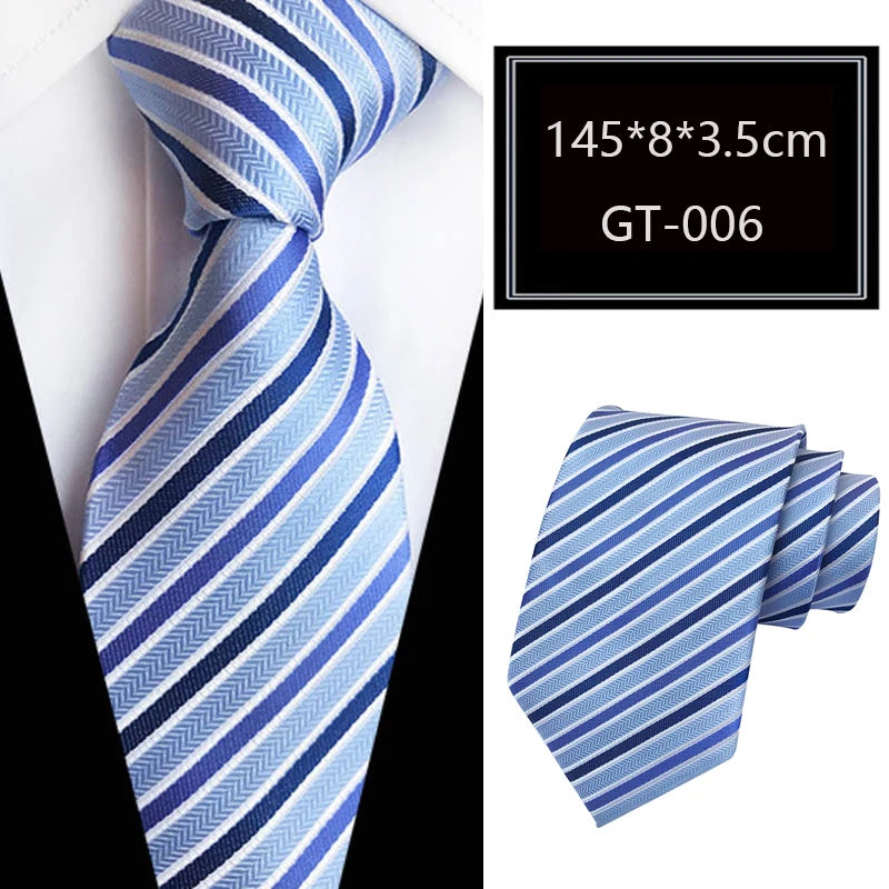 Cravate homme rayée en jacquard – CLEVI Paris