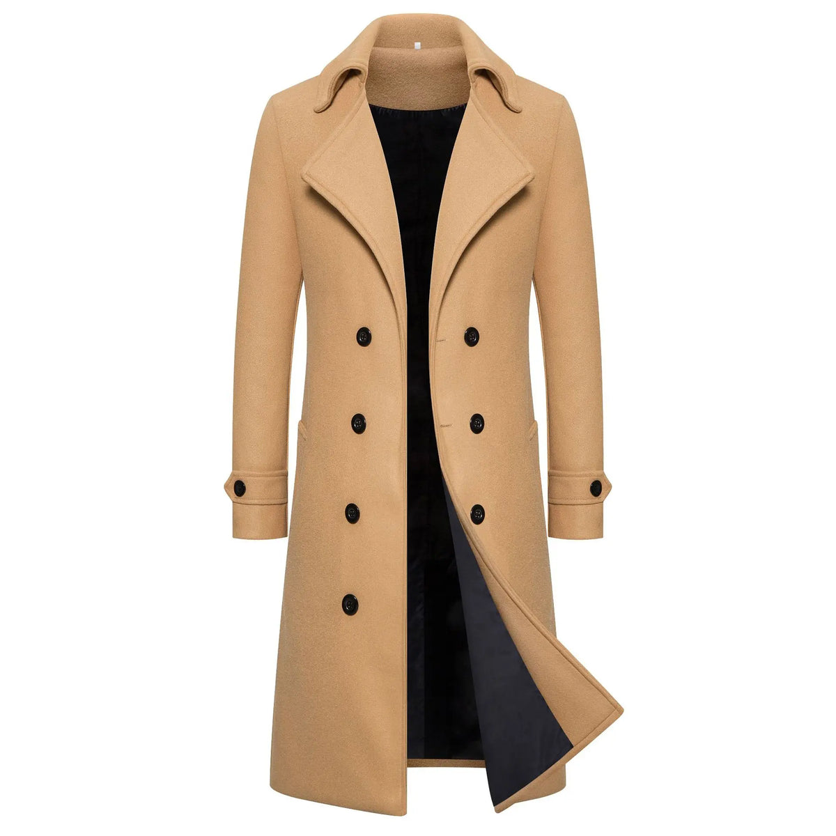 Manteau long croisé homme – CLEVI Paris
