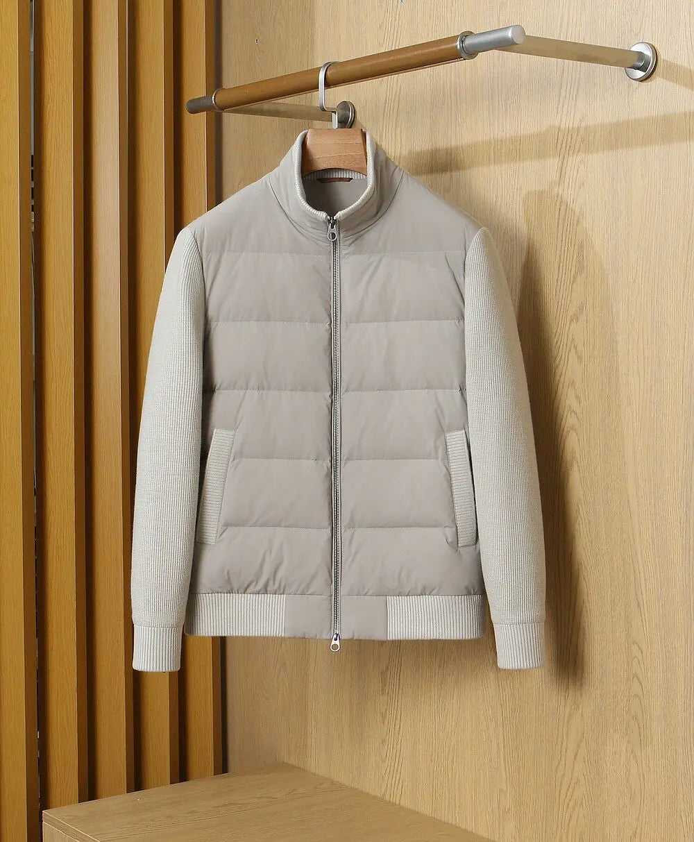 Veste en duvet de canard zippée – CLEVI Paris