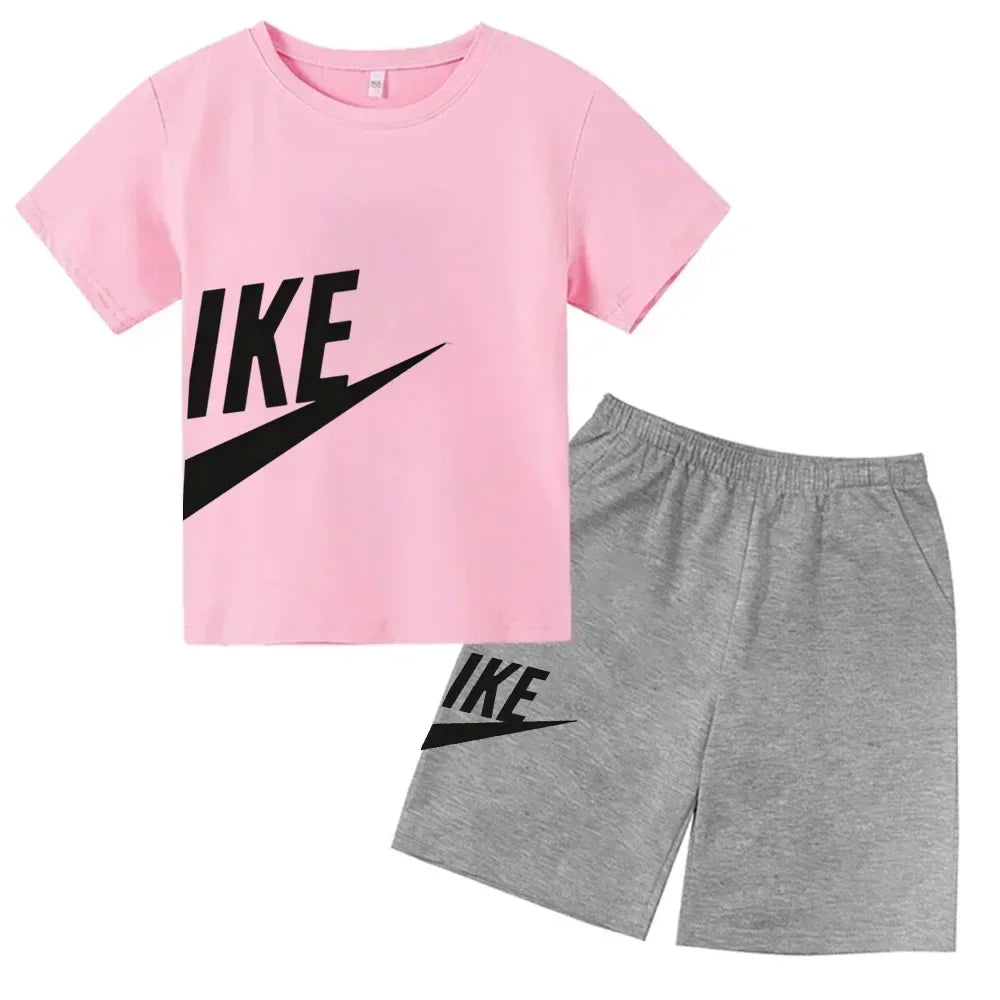 Ensemble enfant T-shirt et short en coton – CLEVI Paris