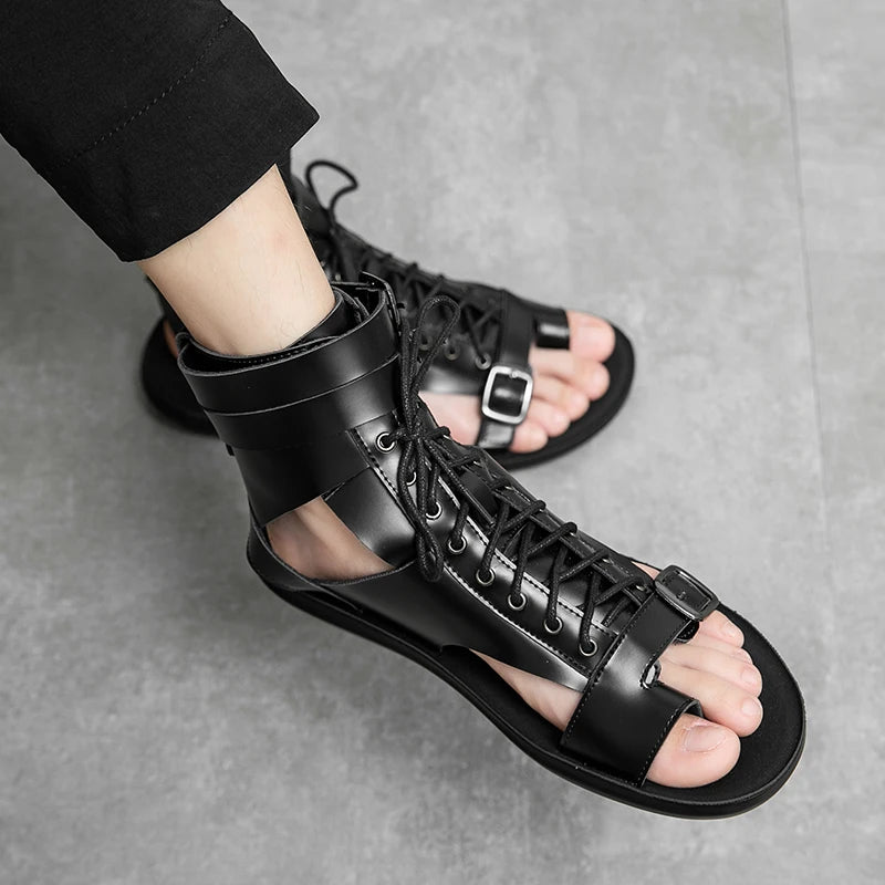 Sandales Unisexe Cuir PU Style Britannique Plage Été – CLEVI Paris