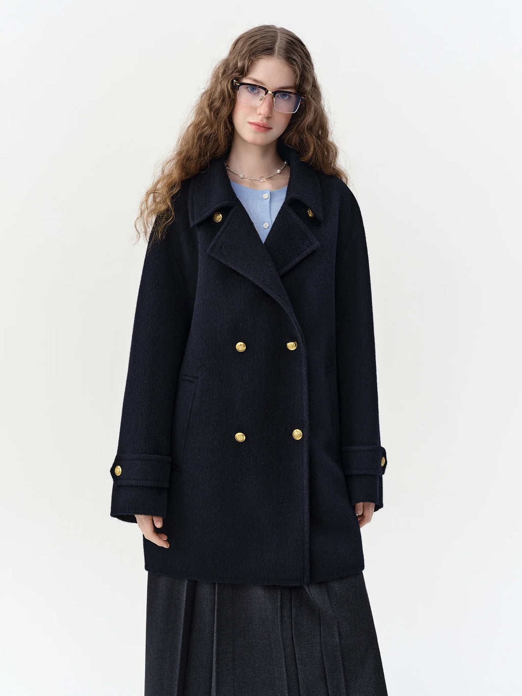 Manteau femme en laine ceinturé DUSHU – CLEVI Paris