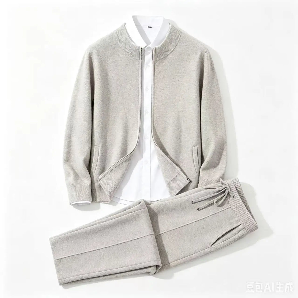 Ensemble homme cachemire cardigan et pantalon – CLEVI Paris