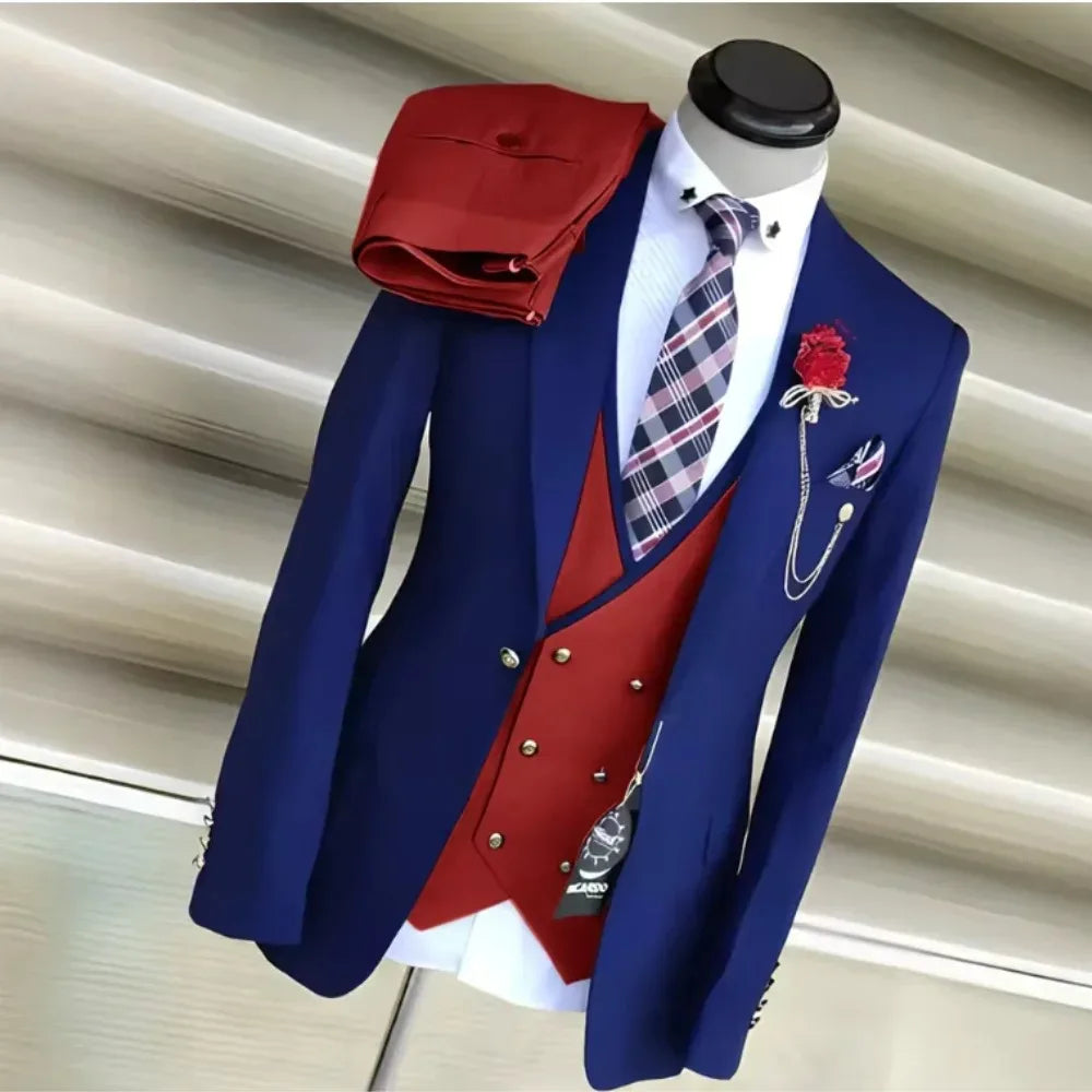 Costume homme 3 pièces, coupe slim – CLEVI Paris