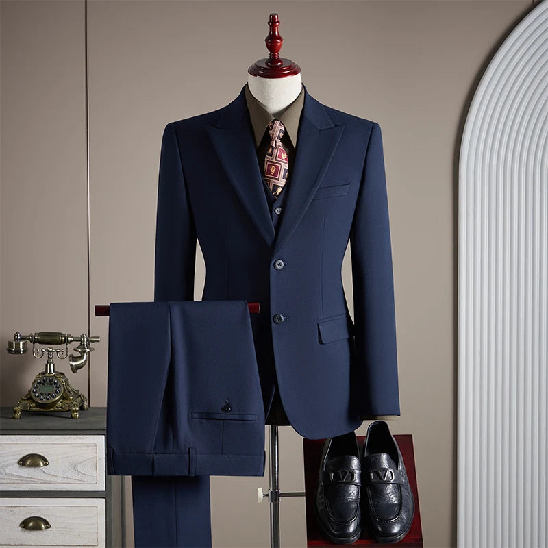 Costume homme 3 pièces, coupe ajustée – CLEVI Paris