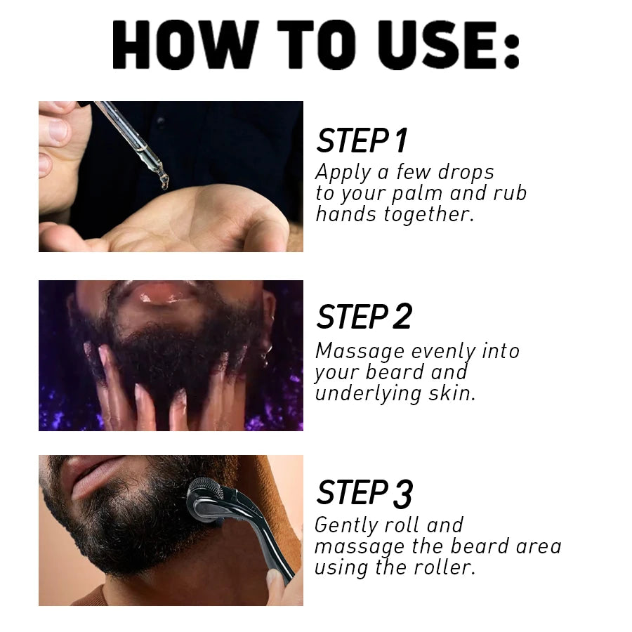 Huile à barbe 30 ml et rouleau – CLEVI Paris