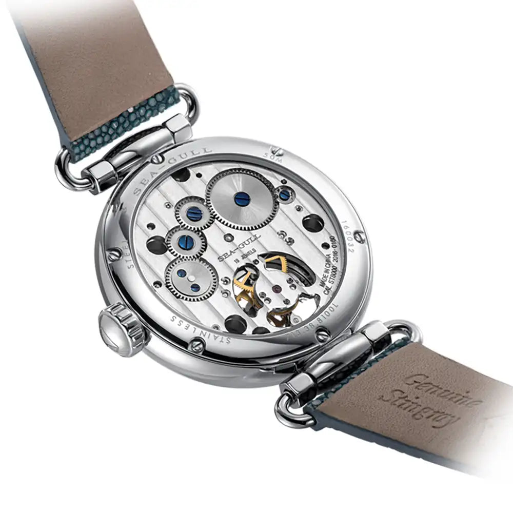 Montre Femme Tourbillon Filigrane Nacre Seagull 8100L – CLEVI Paris