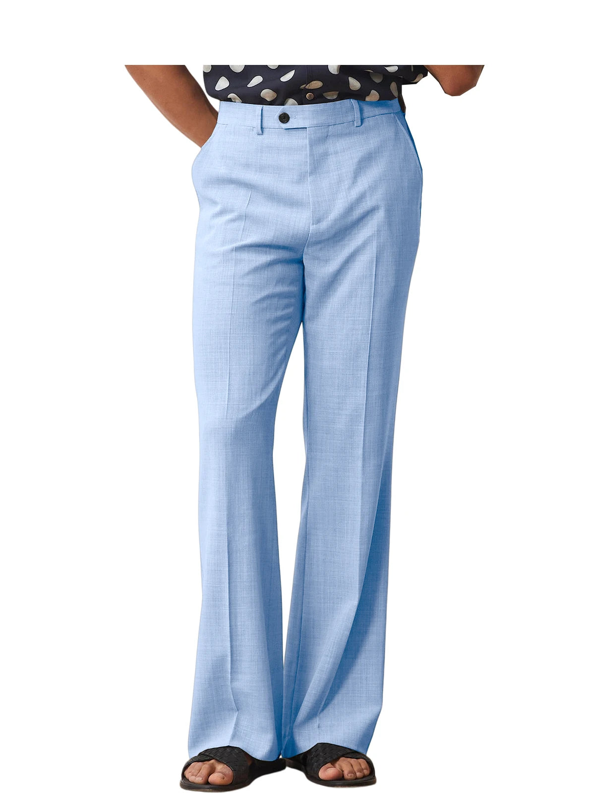 Pantalon homme habillé micro-évasé – CLEVI Paris